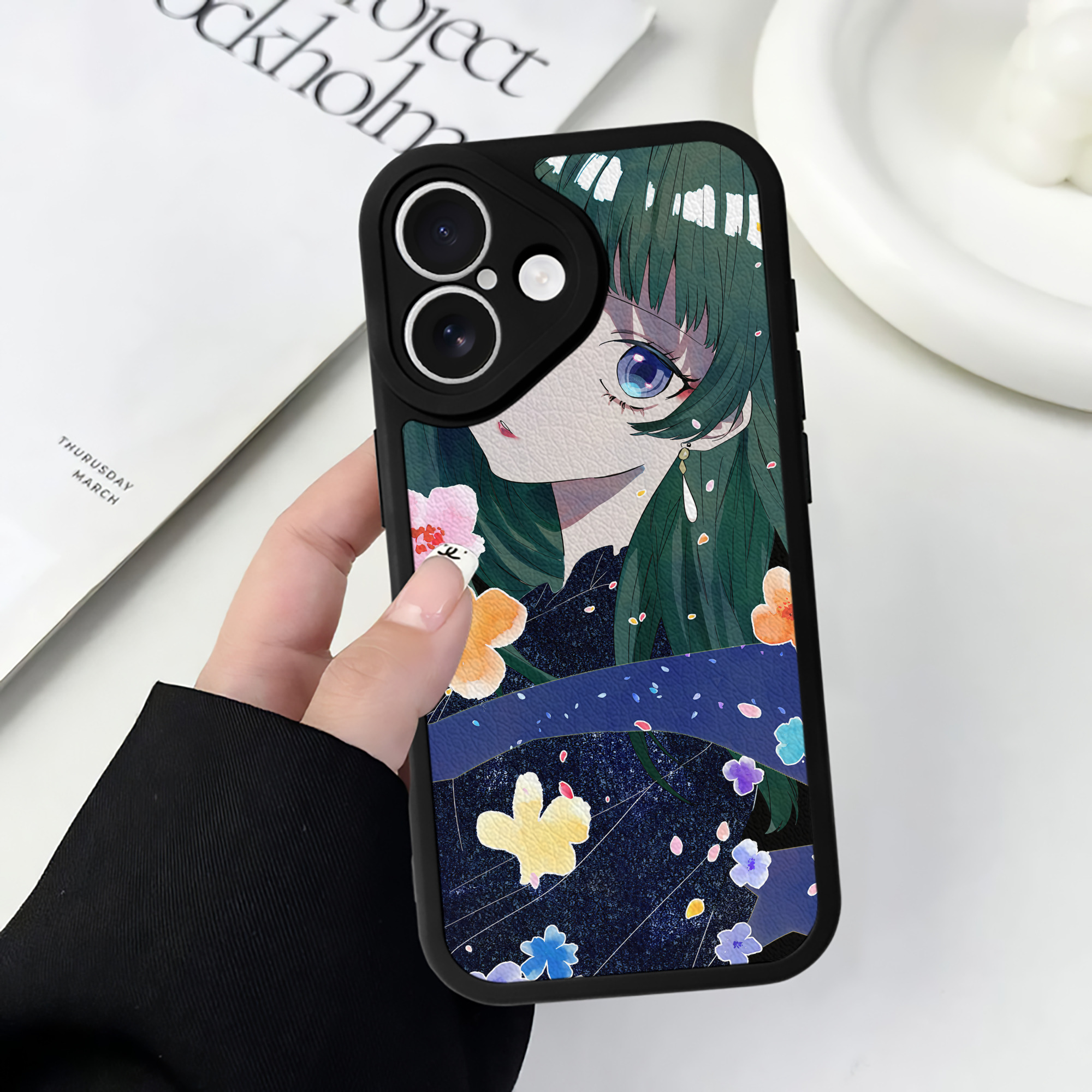 （画像用） 薬屋のひとりごと The Apothecary Diaries 【iPhone 16シリーズ対応】シリコンスマホケース（レザー調） 材質：シリコン